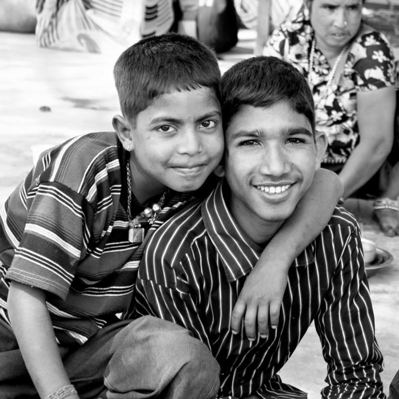 Portrait d'enfant en Inde